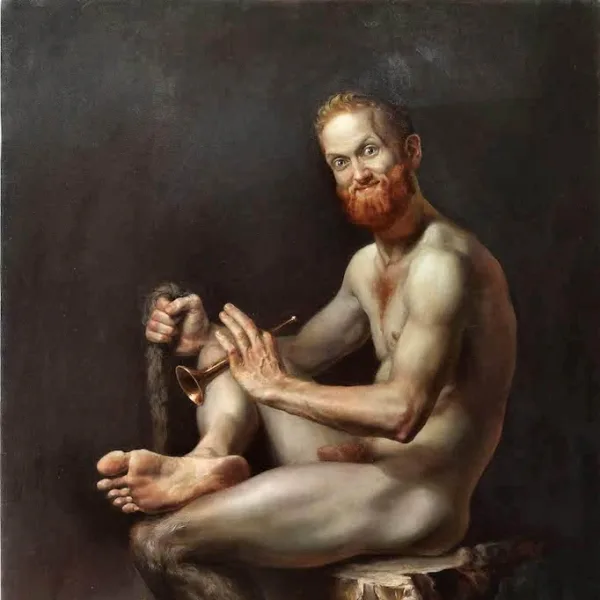FAUN WITH A BARE FOOT, 80x120cm, 2017